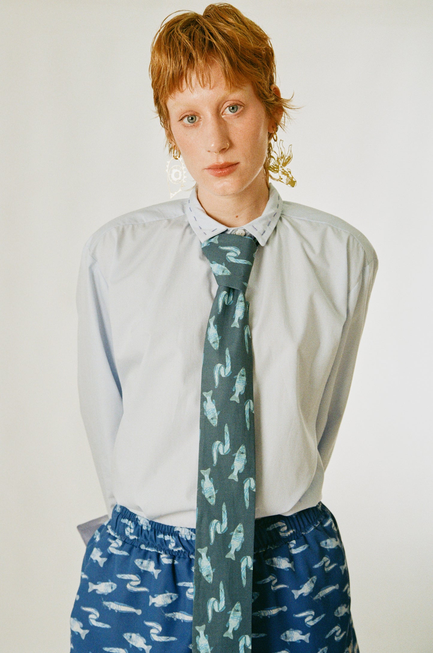 Fish fabric tie