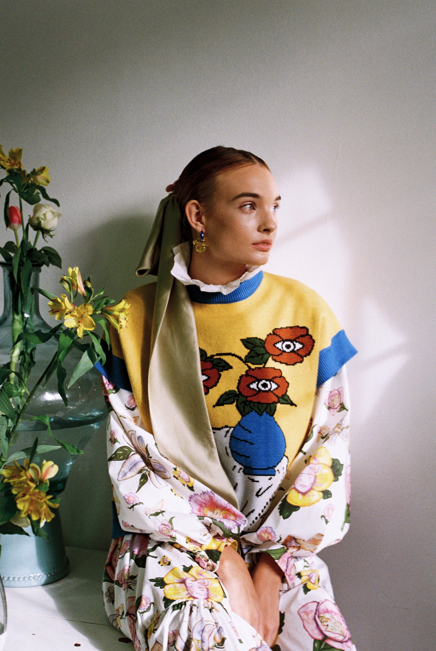 'Still Life with Flowers' Vest