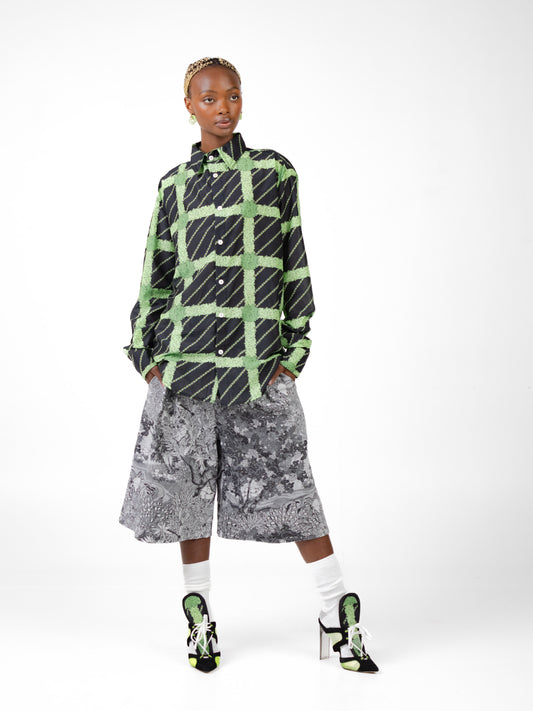 Topiary Tartan Collar Shirt