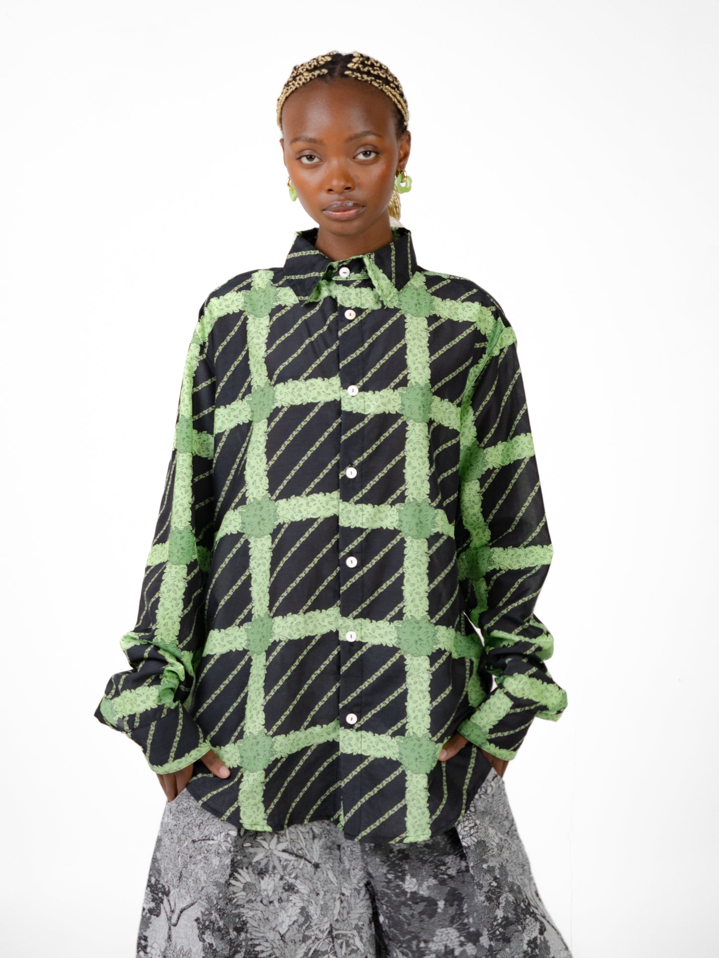 Topiary Tartan Collar Shirt