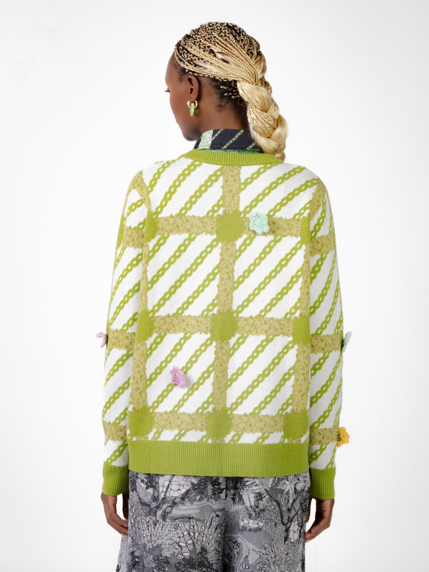 Topiary tartan jersey