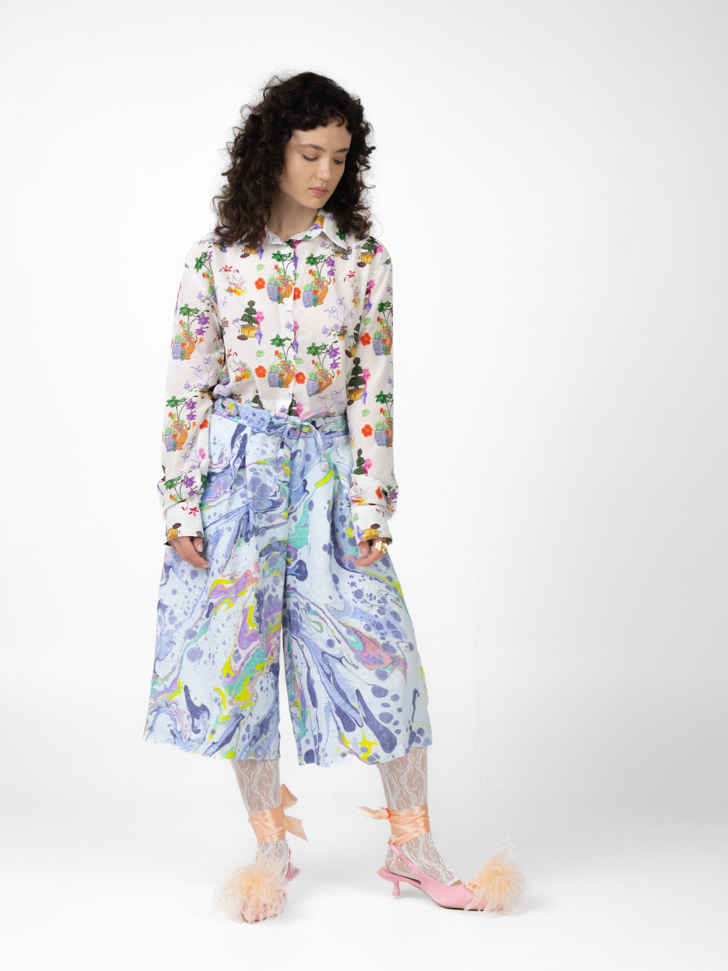 Sumi linen trousers