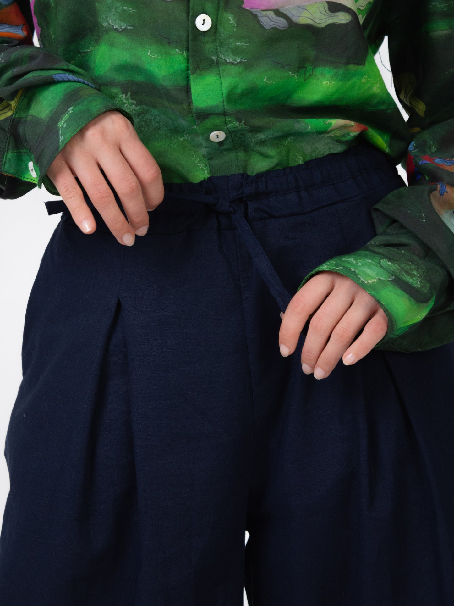 Rami linen trousers
