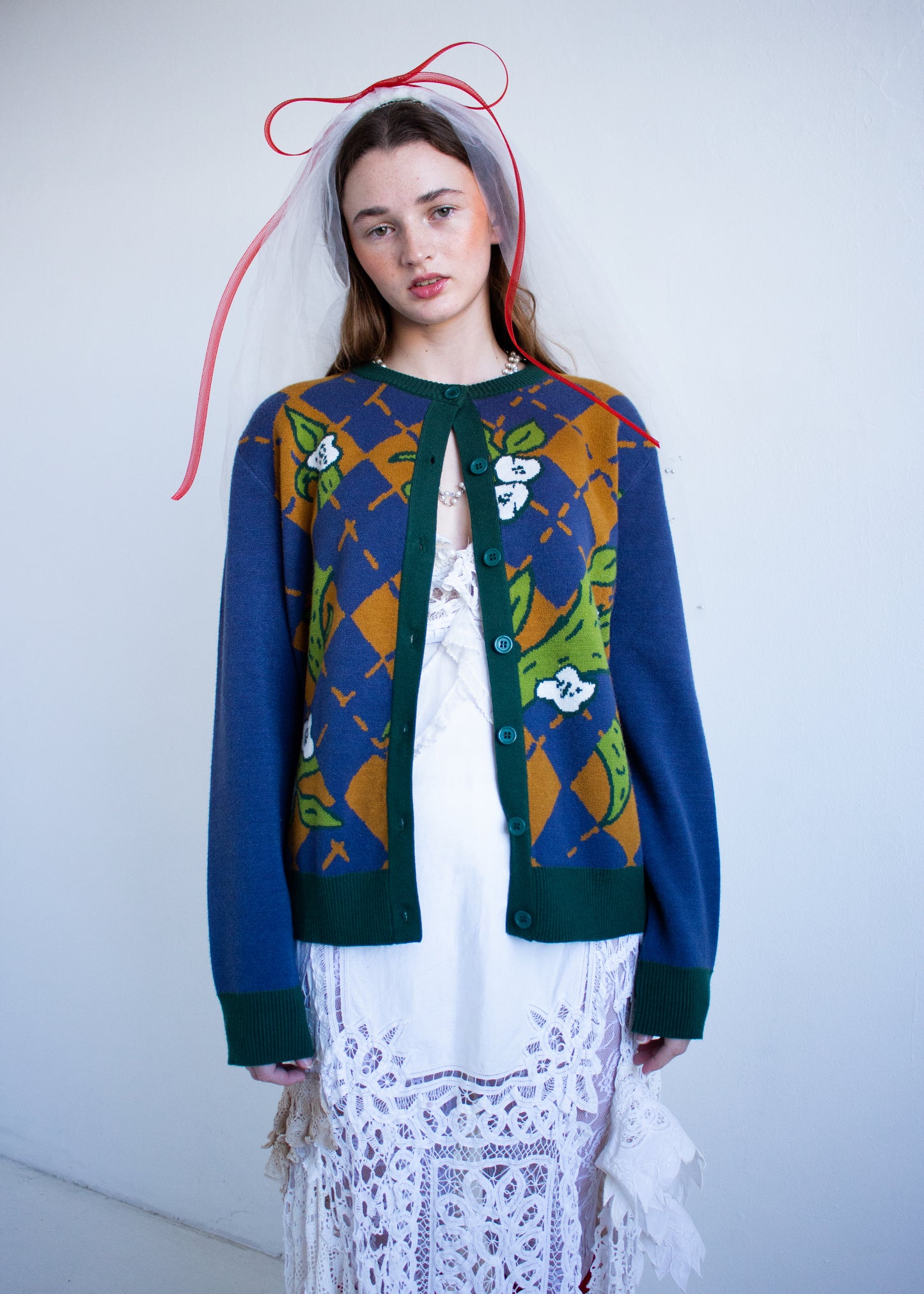 Botanical Argyle Cardigan