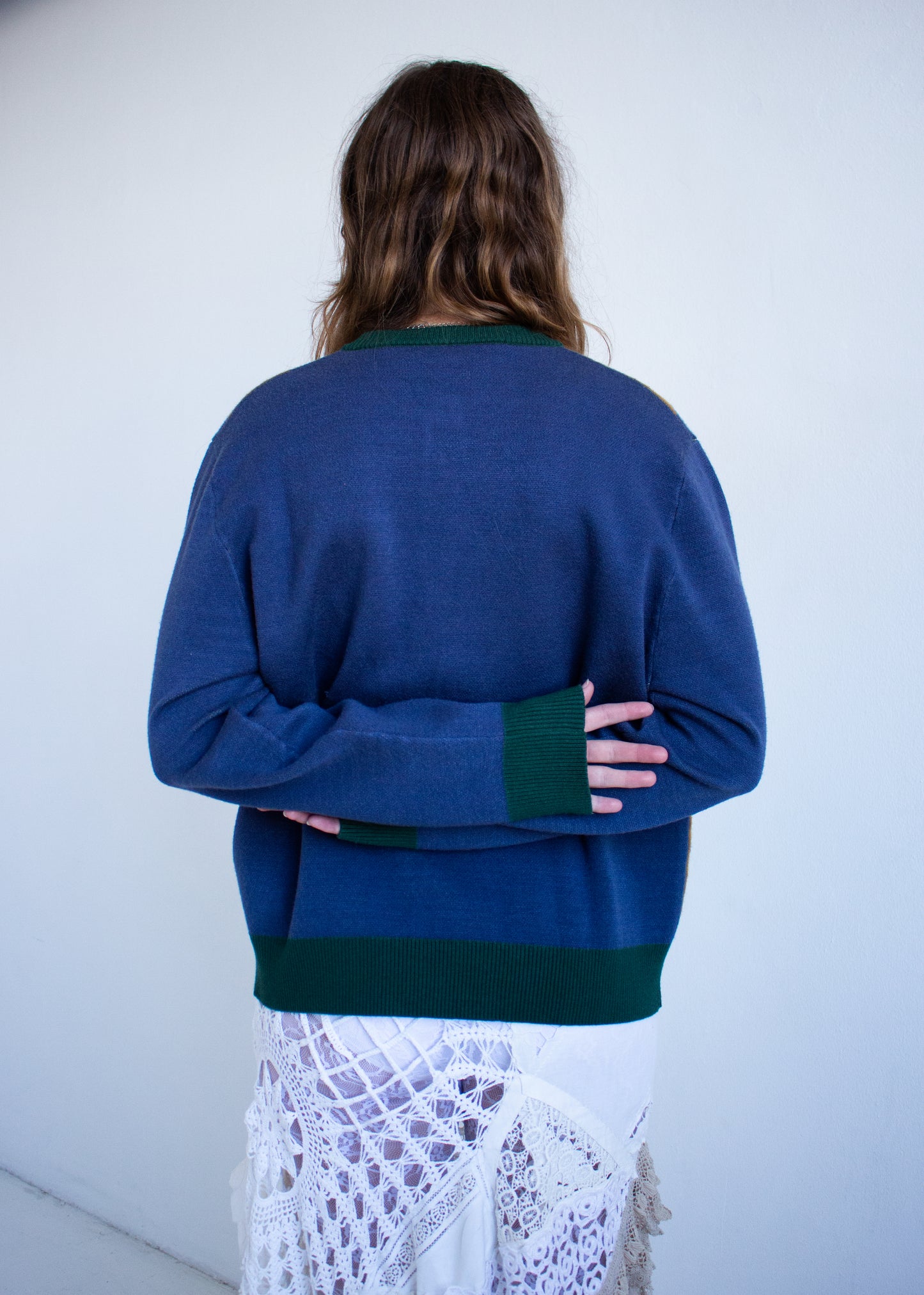 Botanical Argyle Cardigan
