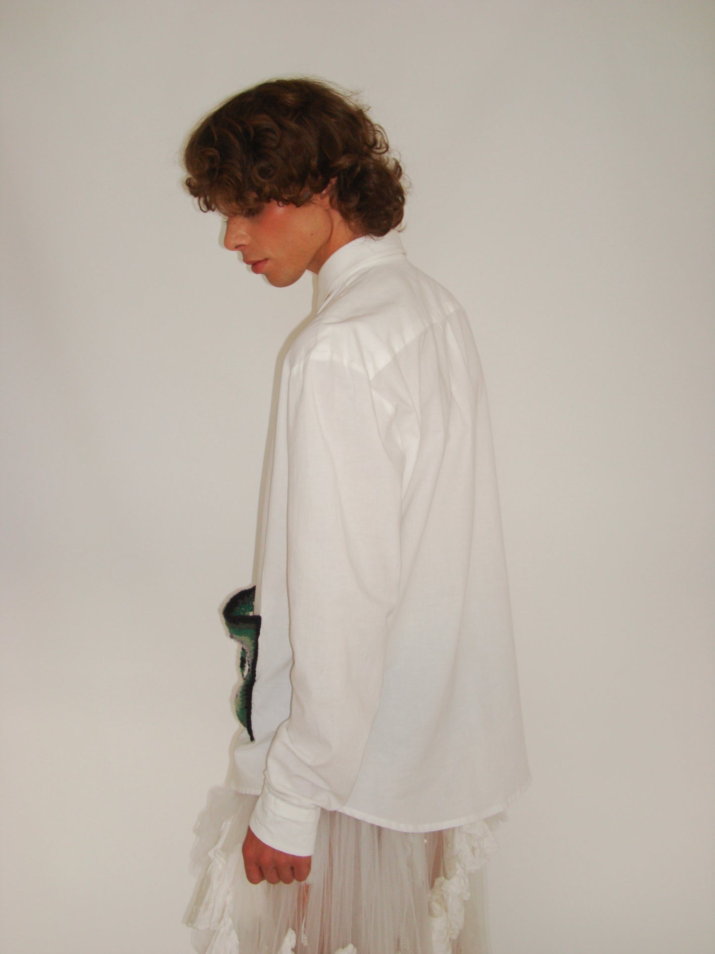 Crochet pocket collar shirt (made to order)