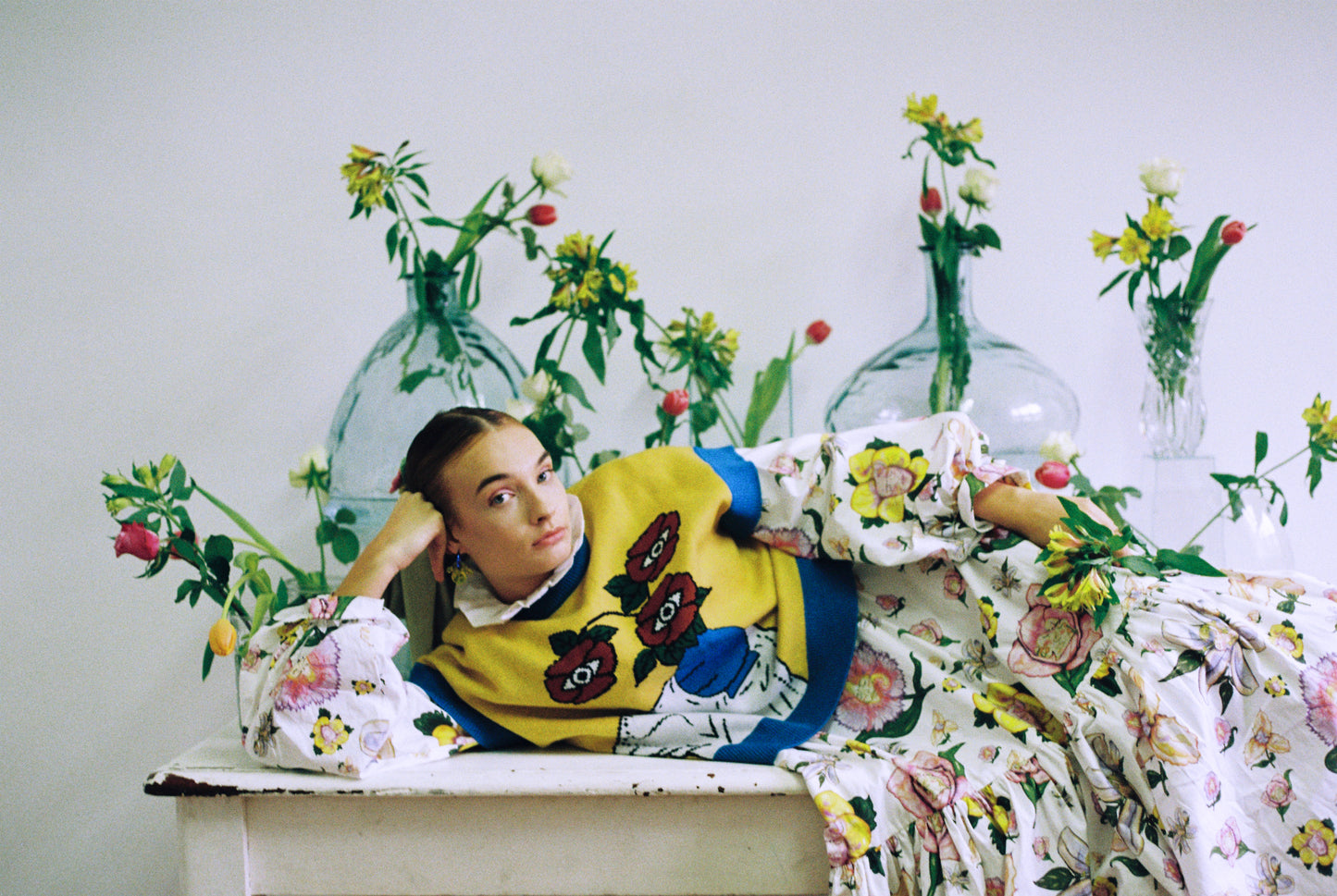 'Still Life with Flowers' Vest