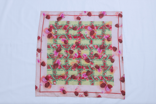 Raspberry Picnic Scarf