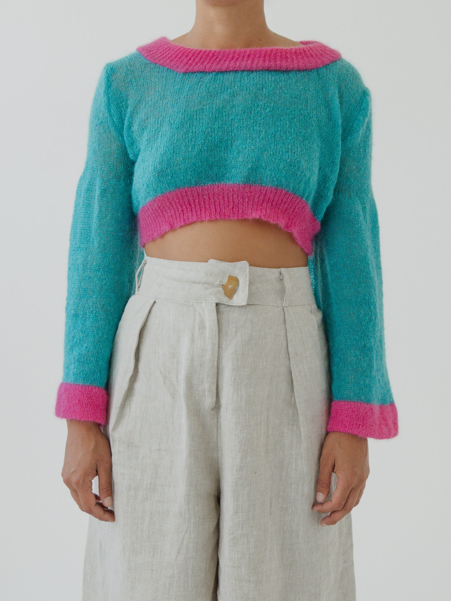 Bell Sleeve Cropped Jersey