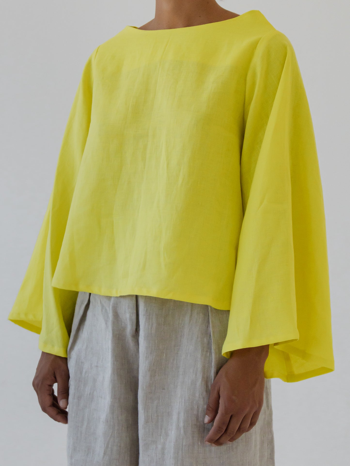 Bell Sleeve Top - Lime