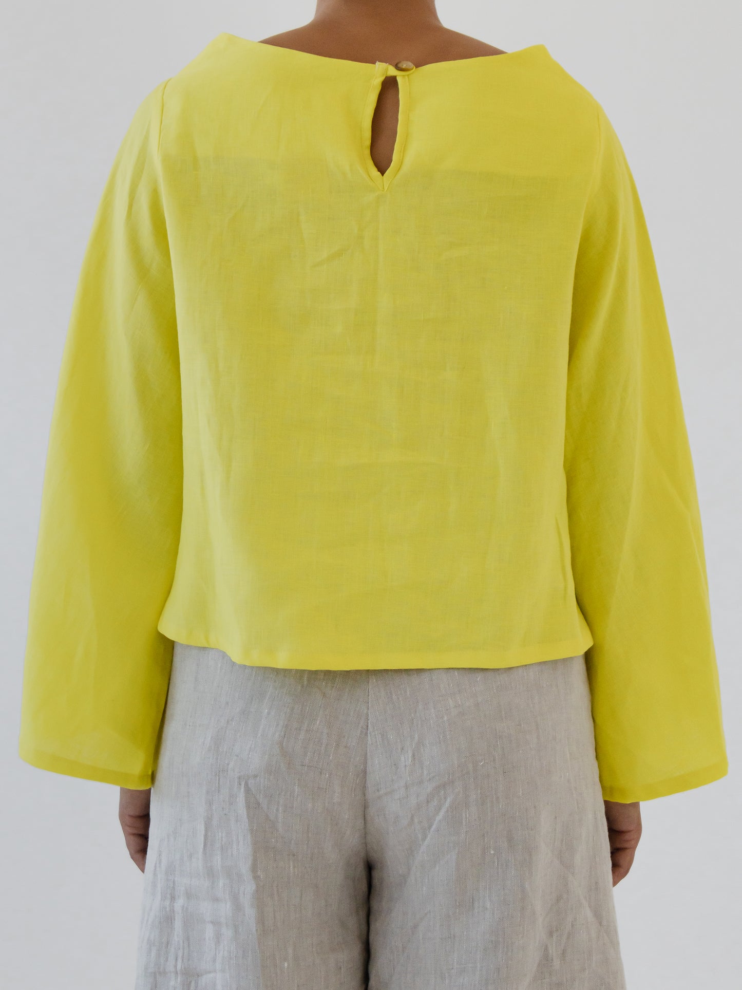 Bell Sleeve Top - Lime