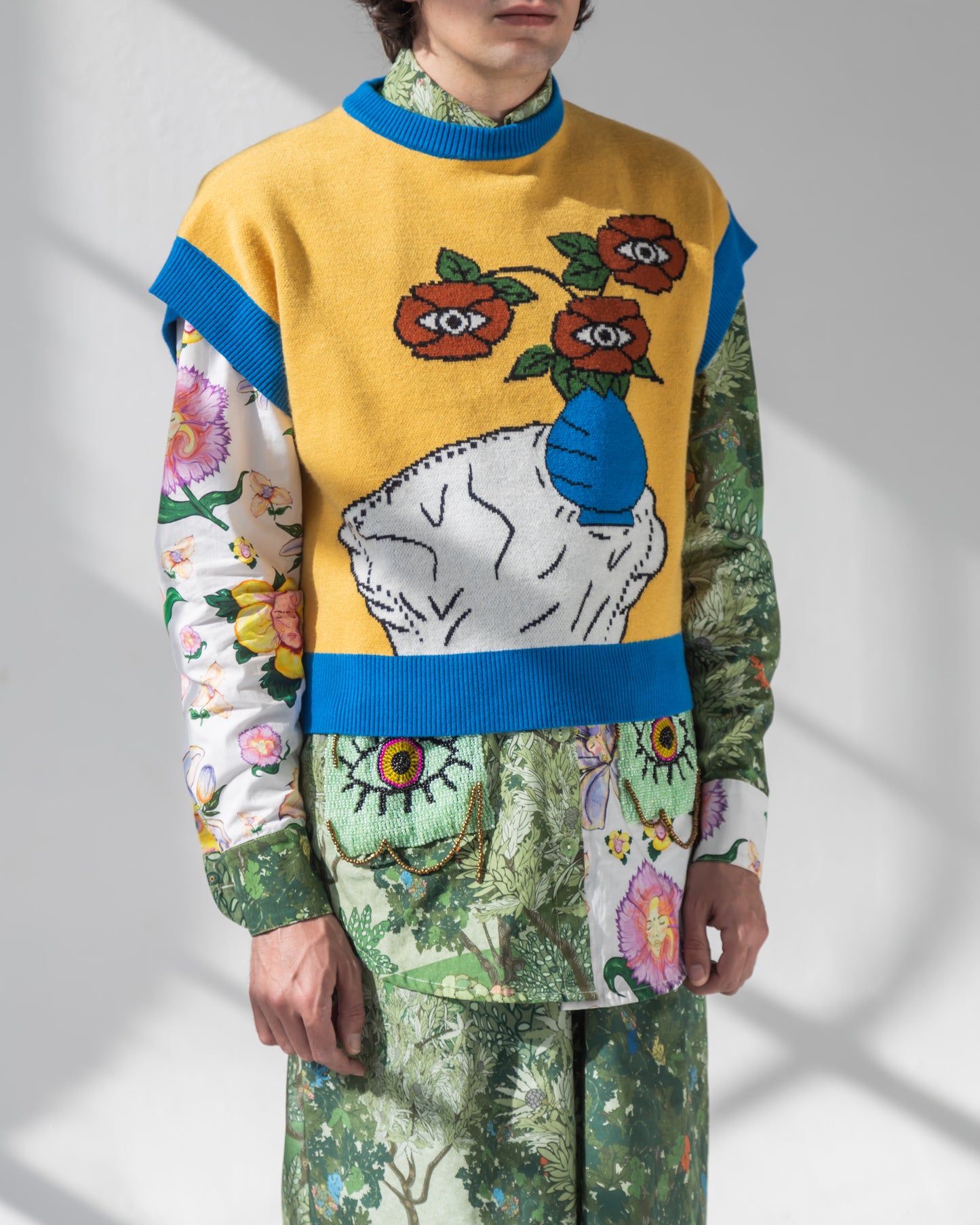 'Still Life with Flowers' Vest