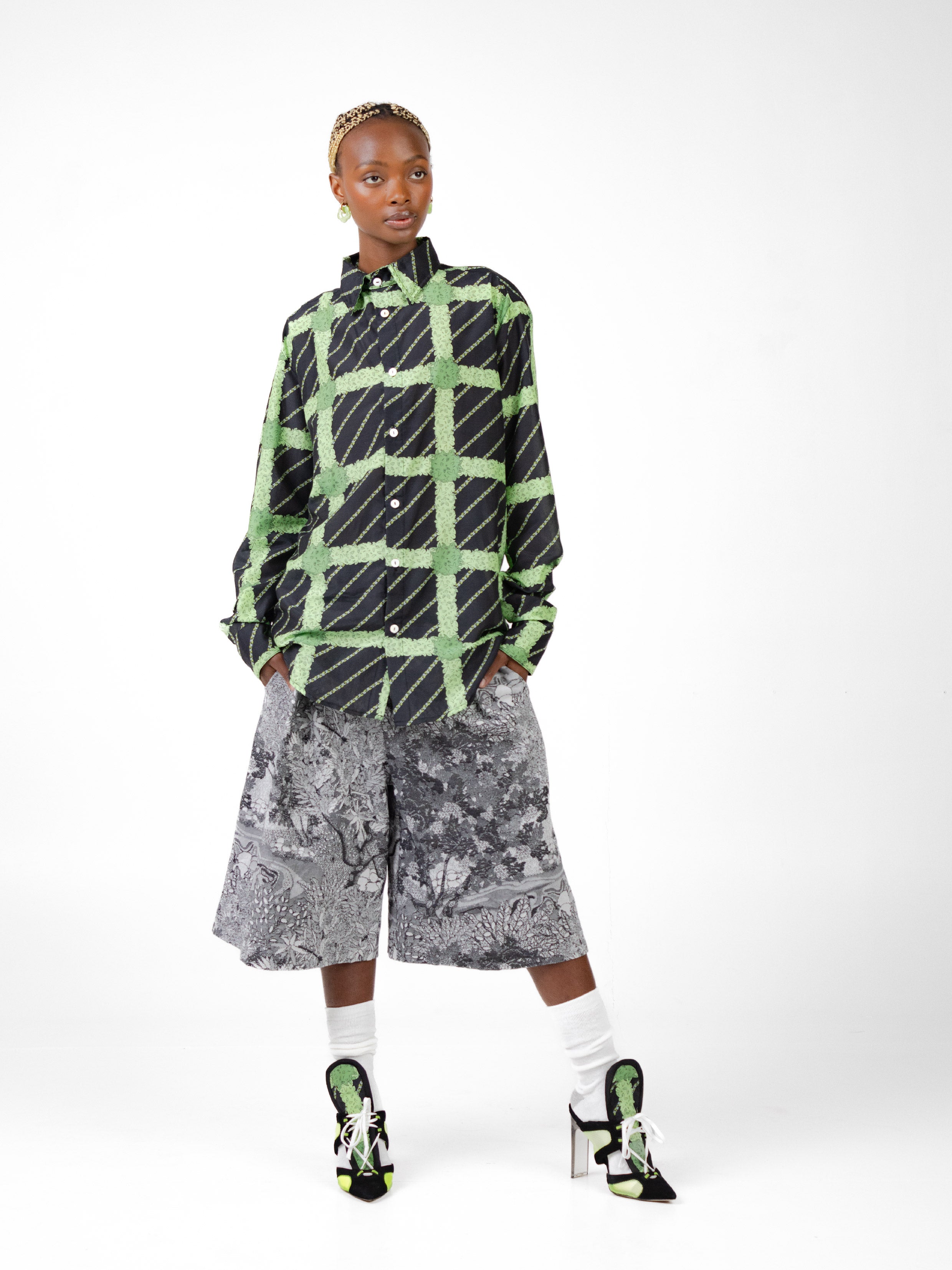 Topiary Tartan Collar Shirt