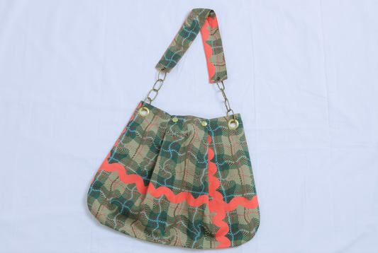 Lazy Wavy Tartan Bag