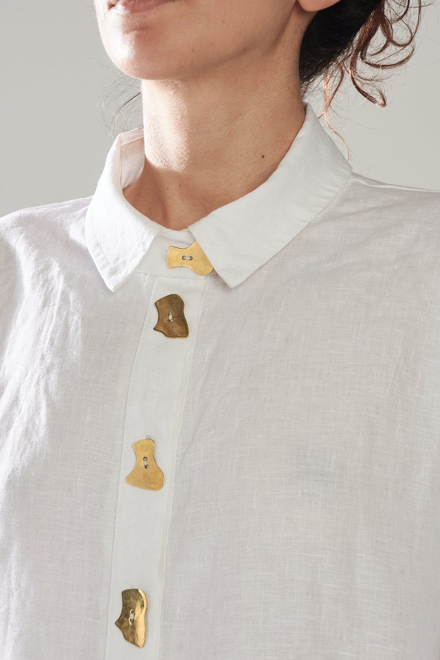 Brass Button Classic Shirt