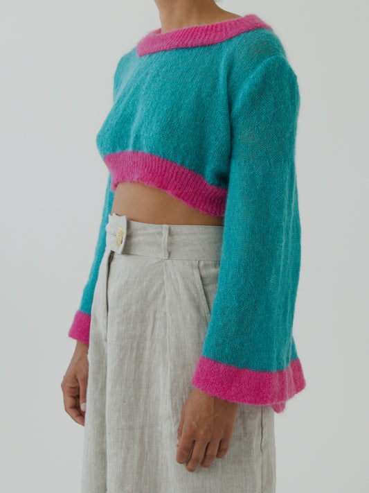 Bell Sleeve Cropped Jersey
