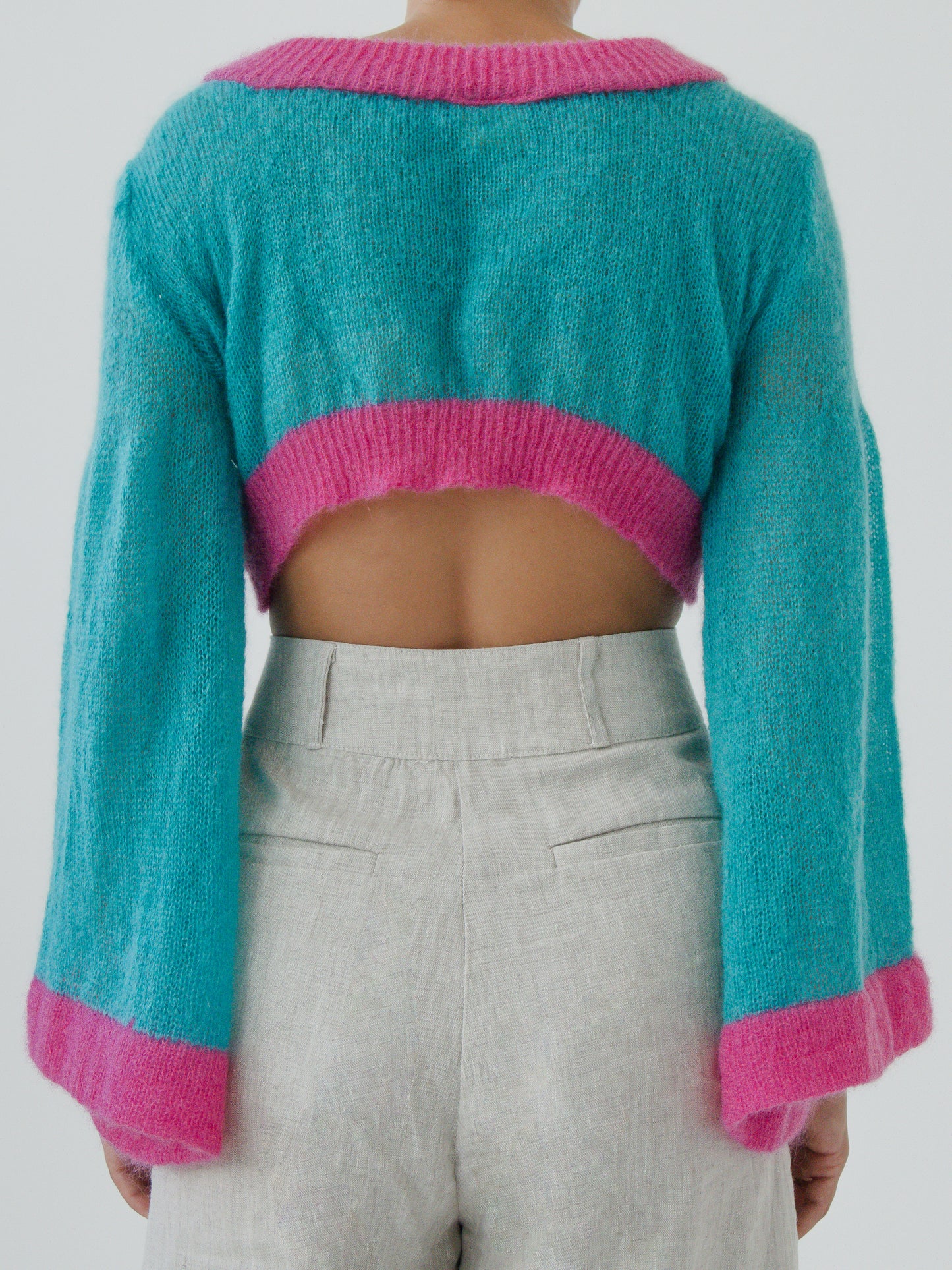 Bell Sleeve Cropped Jersey