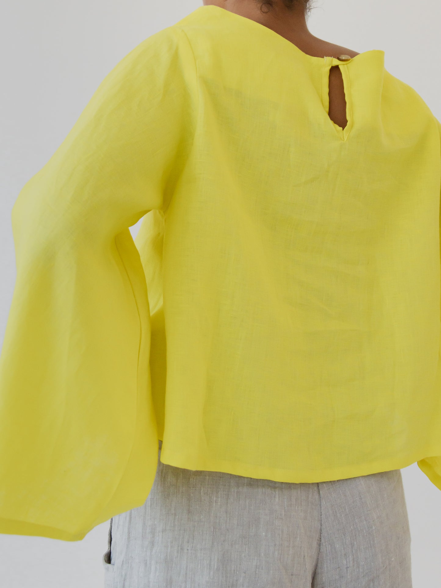Bell Sleeve Top - Lime