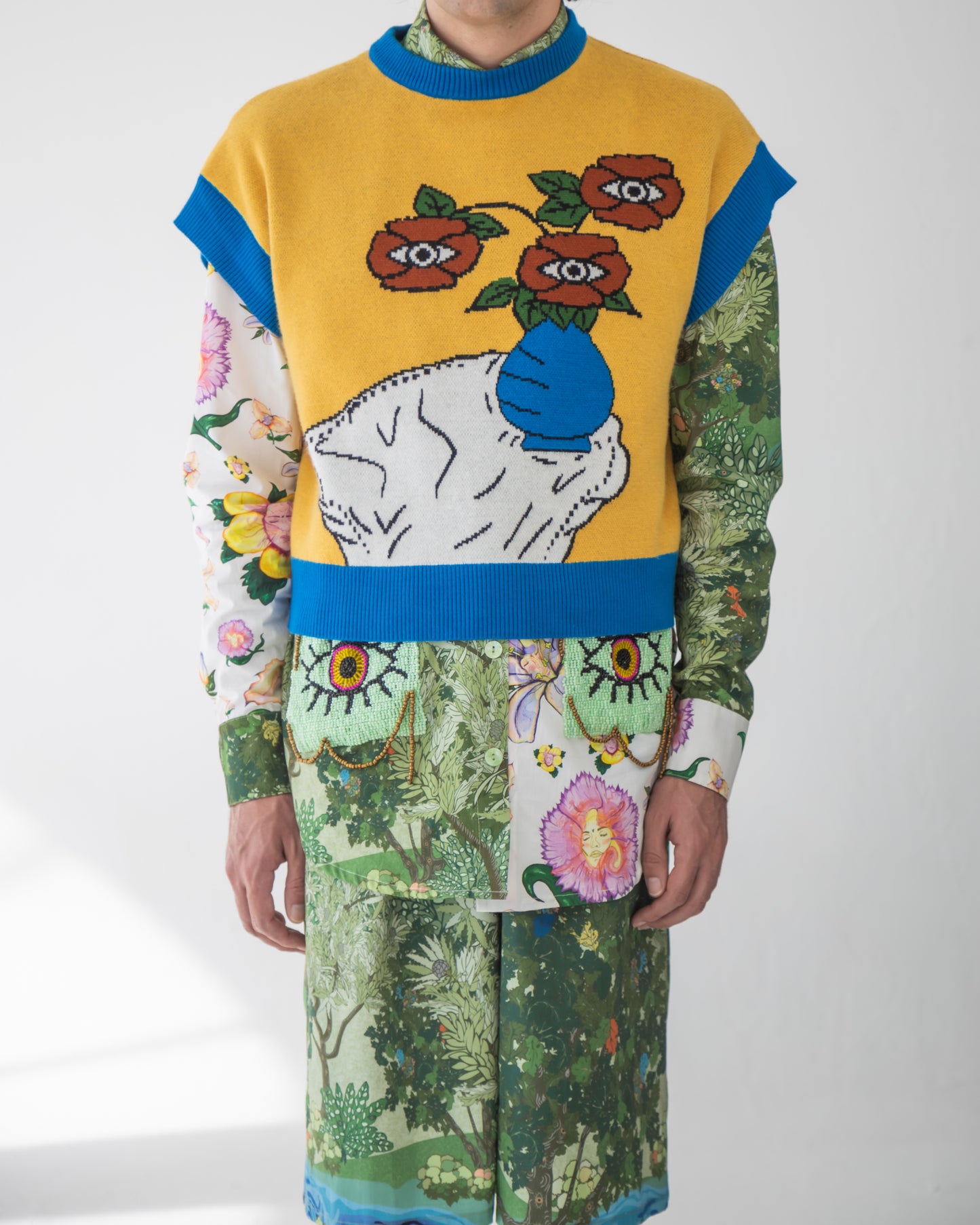 'Still Life with Flowers' Vest